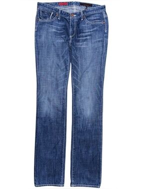 VTG AG Adriano Goldschmied Low Rise Straight Leg Jeans Sz 29 (31x34) Blue Denim